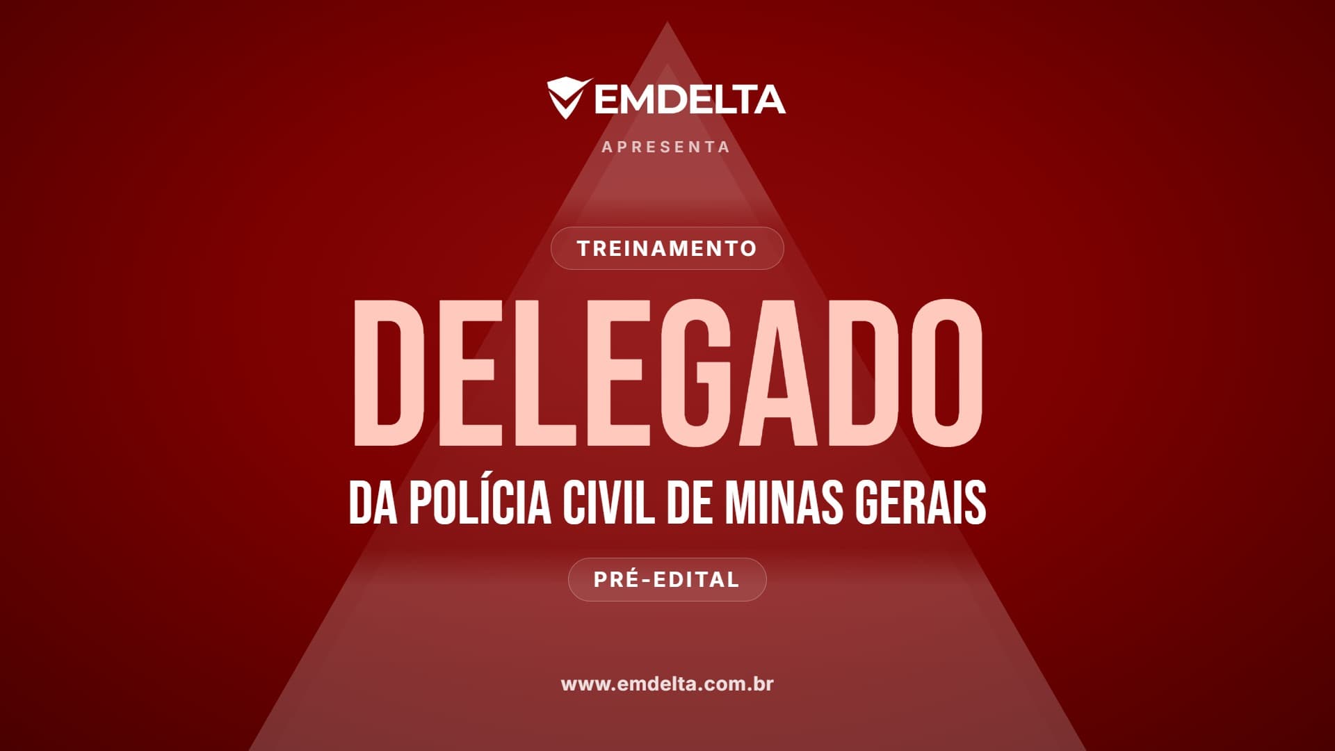 Delegado PCMG Pré-Edital