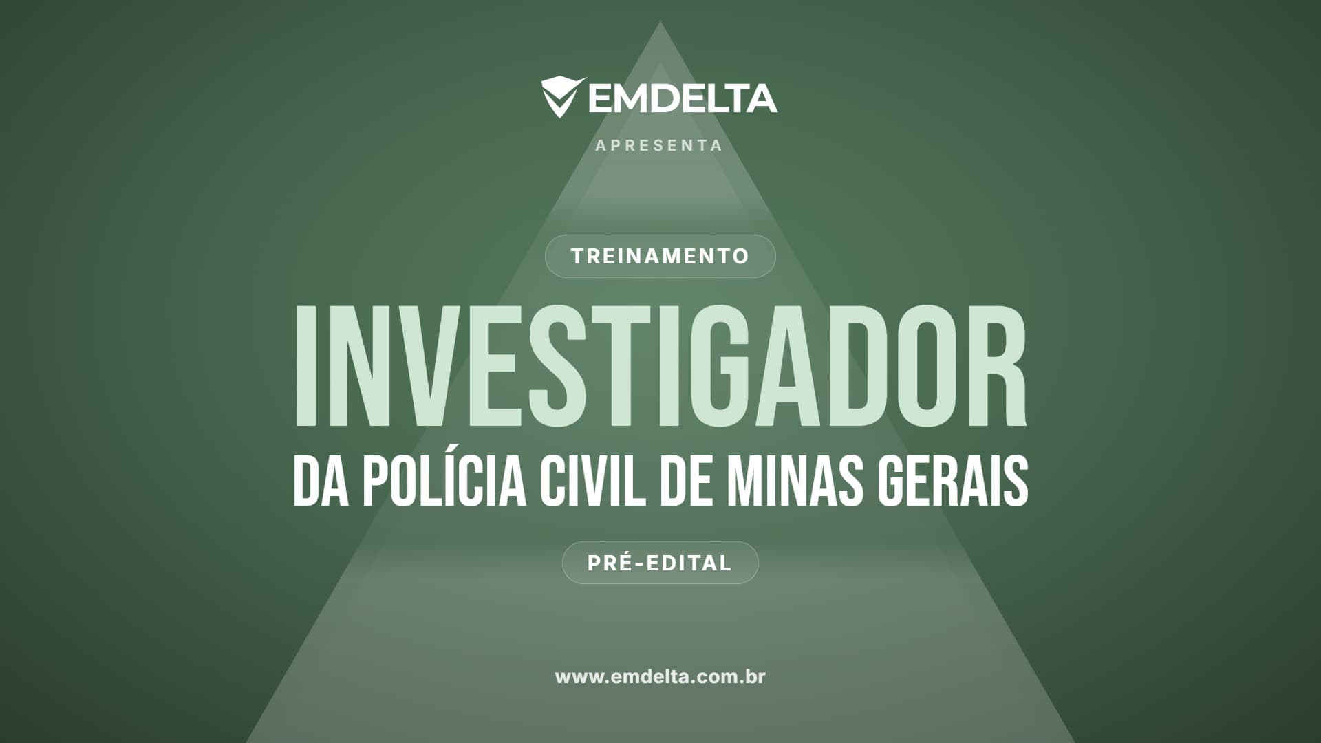Investigador PCMG Pré-Edital